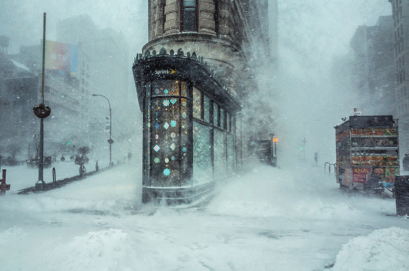 Winter Storm and the Flat Iron Building